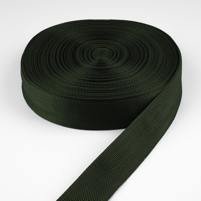 Стропа ременная, 40 мм, 50 &plusmn; 1 м, плотность 15,5 гр/м, цвет хаки №36