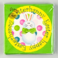 Салфетки бумажные &laquo;Светлой Пасхи&raquo; белый кролик, 33х33 см, набор 20 шт.