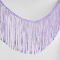 Тесьма декоративная &laquo;Бахрома&raquo;, 15 см, 5 &plusmn; 0,5 м, цвет лавандовый