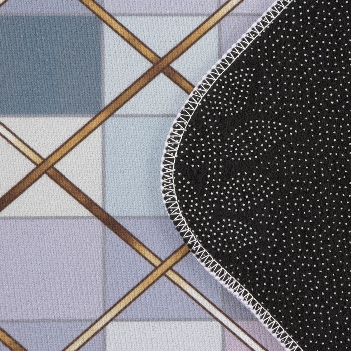 Коврики для ванной и туалета Доляна &laquo;Котто&raquo;, 2 шт, 50&times;80, 40&times;50 см, цвет серый