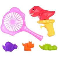 Набор игрушек для ванны &laquo;Купание с динозаврами: водный пистолет и рыбалка&raquo;, 5 шт., Крошка Я