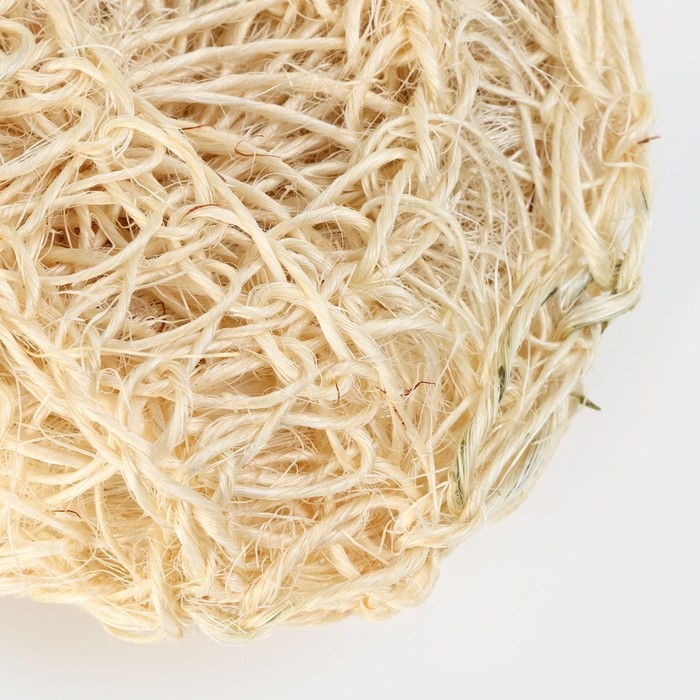 Мочалка - спонж Доляна &laquo;Сизаль&raquo;, 12&times;12&times;5 см