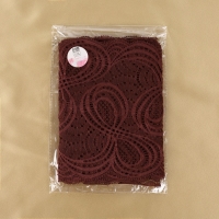 Кружевная эластичная ткань, 180 мм &times; 2,7 &plusmn; 0,5 м, цвет шоколадный