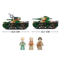 Конструктор Армия &laquo;Танк&raquo;, 2 варианта сборки, 563 детали