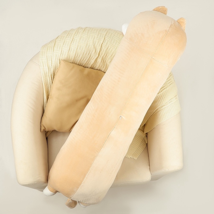 Шкурка мягкой игрушки &laquo;Кот-батон&raquo;, 110 см, цвет бежевый, без набивки