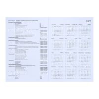 Ежедневник датированный 2024 года, А5, 176 листов, Attomex.Regent, обложка бумвинил, ляссе, блок 70 г/м2, синий