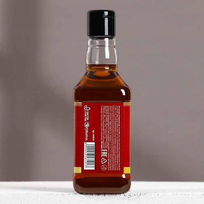 Гель для душа во флаконе виски &laquo;Первый во всем&raquo;, 250 мл, аромат ирландского виски и шафрана, Новый Год