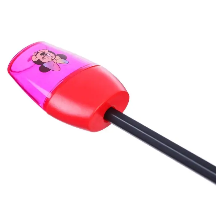 Точилка пластиковая, красная, &laquo;Минни Маус&raquo;