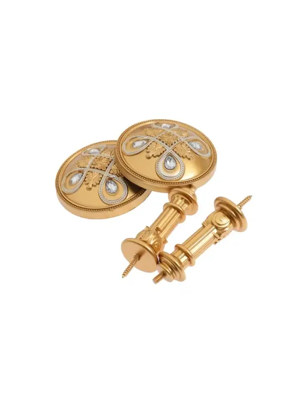 Крючок для штор CAPPIO KS033, d=98 мм, цвет золото с серебром, 2 шт