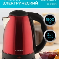 Чайник электрический металлический SC-EK21S76 2 л
