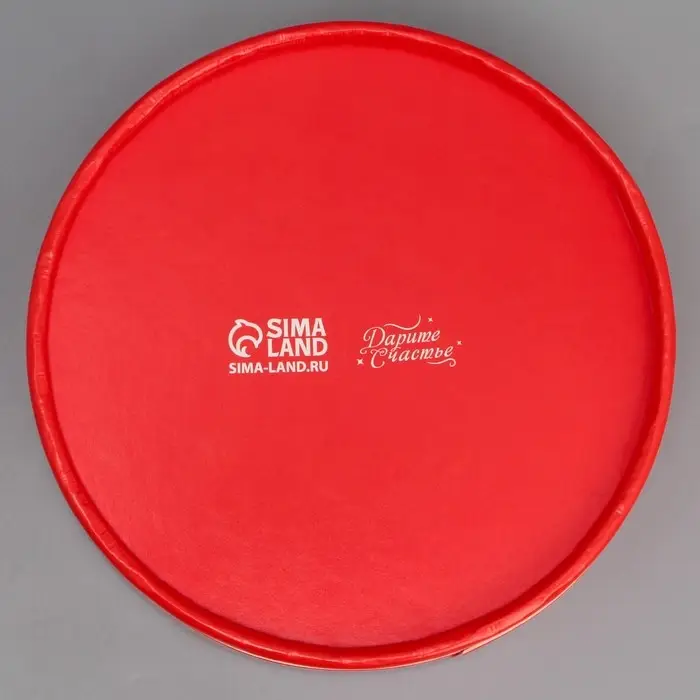 Коробка для макарун, кондитерская упаковка тубус с окном Love, 12 х 12 х 5 см