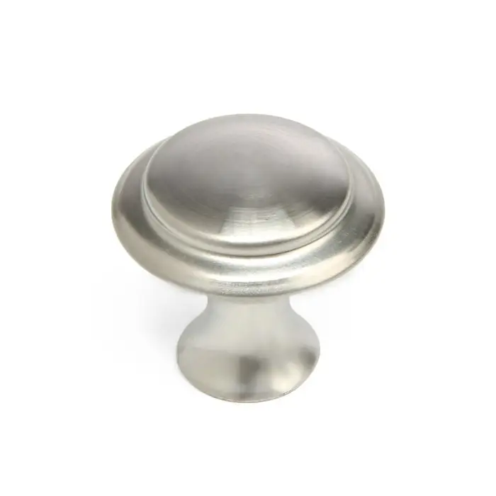 Ручка кнопка ТУНДРА, d=23 мм, цвет матовый никель