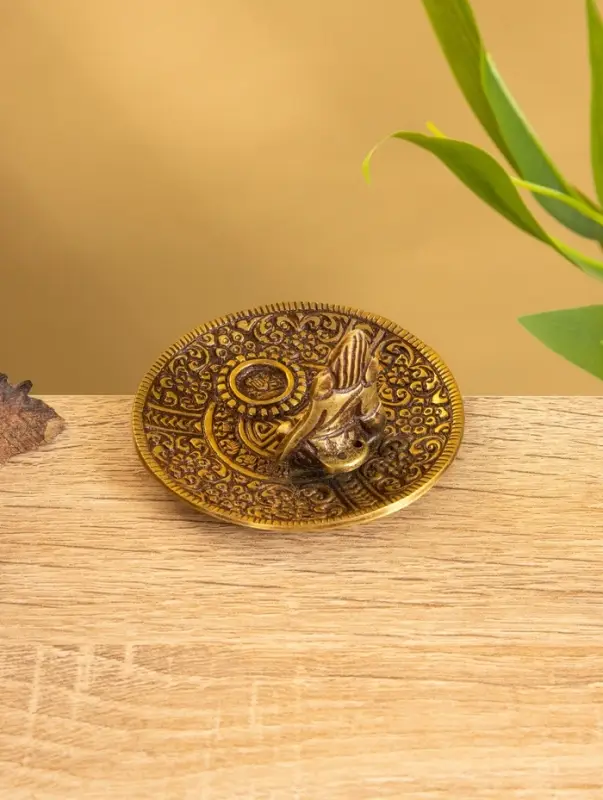 Подставка под благовония "Ганеша" латунь 7 см