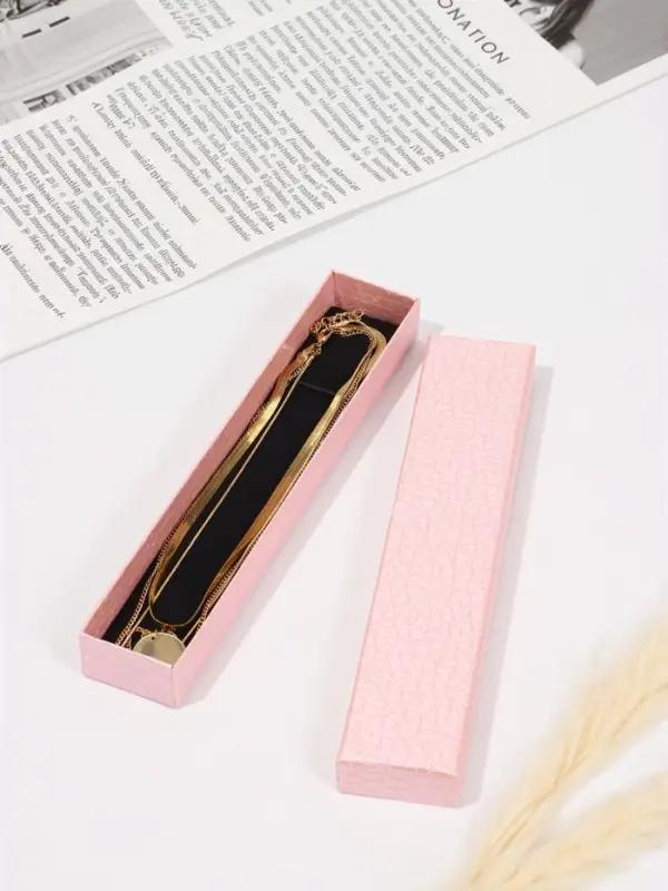 Набор коробочек подарочных под браслет, цепочку, часы &laquo;Животный принт&raquo;, 6 шт. 21&times;4 см, розовая