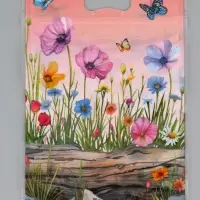 Пакет подарочный, с zip-lock застежкой, "Белочка", 15х23 &plusmn; 1см