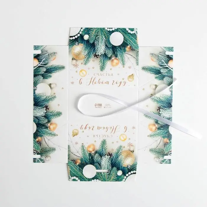 Бонбоньерка новогодняя &laquo;Новогоднее фото&raquo;, 10 х 5,5 х 5,5 см, Новый год