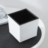 Кашпо со вставкой &laquo;Стиль&raquo;, 1,5 л, цвет мрамор