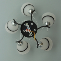 Люстра "Лайма" 5хЕ27 40Вт черно-хромовый 55х55х24 см