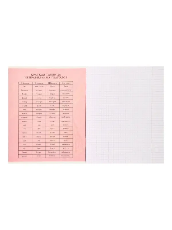 Тетрадь предметная 48 листов в клетку, Calligrata &laquo;Доска. Английский язык&raquo;, обложка мелованный картон