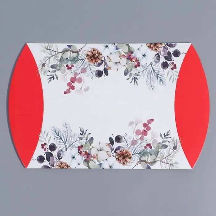 Коробка новогодняя складная фигурная &laquo;Акварель&raquo;, 11 х 8 х 2 см, Новый год