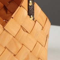 Набор корзин плетёных, 2 шт., 30&times;17&times;19 см, 24&times;14&times;15 см, ива, натуральный цвет