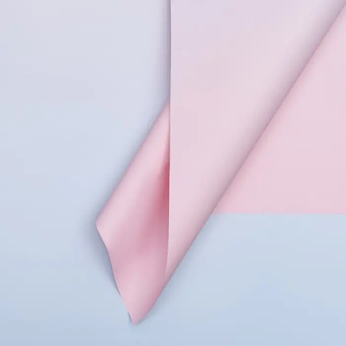 Пленка для цветов матовая, &laquo;Перелив&raquo;, 57&times;57 см, розовый+голубой