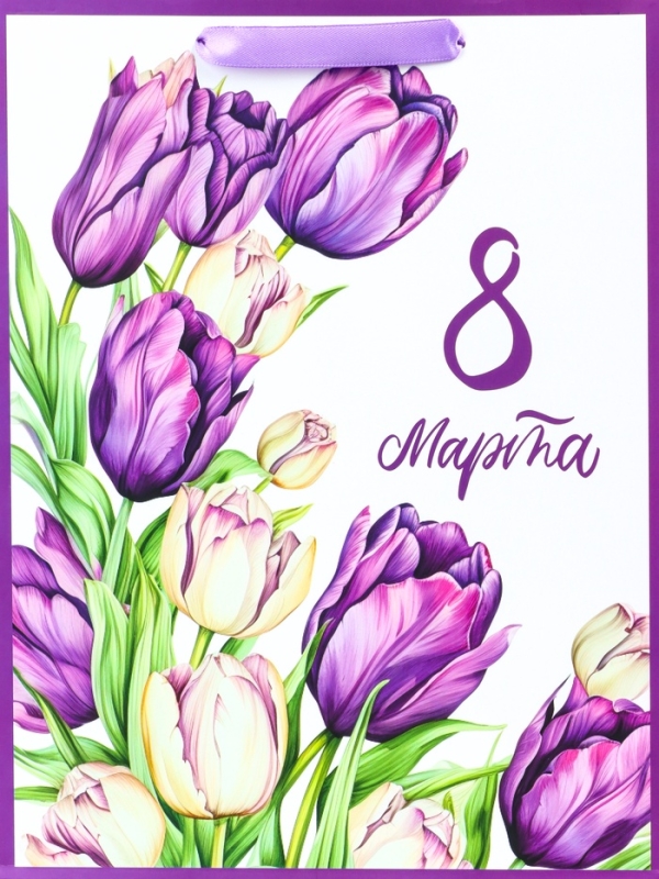 Пакет подарочный ламинированный вертикальный &laquo;Праздничный микс&raquo;, M 26 &times; 32 &times; 12 см