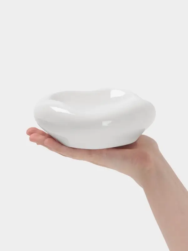 Блюдо Hanna Kn&ouml;vell, d=15 см, фарфор, белое