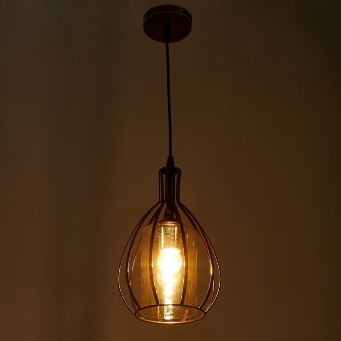 Светильник BayerLux 59812/1 E27 40Вт бронза 17х17х28-128 см