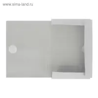 Папка для бумаг с завязками Calligrata, картон немелованный, 370 г/м2, белая, до 200 л