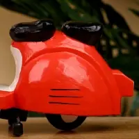 Сувенир "Мопед" дерево 20х13х14 см, цв. красный
