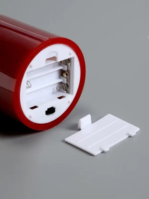 Светодиодная свеча восковая "Глубокий красный", 17x7 см, АААx3 (не в компл.), Т/БЕЛЫЙ