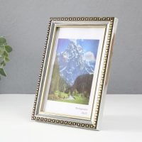 Фоторамка пластик "Камея" 10х15 см, серебро