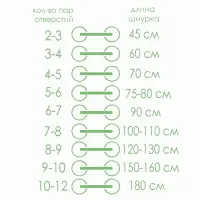 Шнурки для обуви, плоские, 8 мм, 90 см, фасовка 25 шт., чёрные