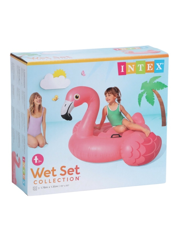 Игрушка для плавания &laquo;Розовый фламинго&raquo;, 147 х 140 х 94 см, 57558NP INTEX