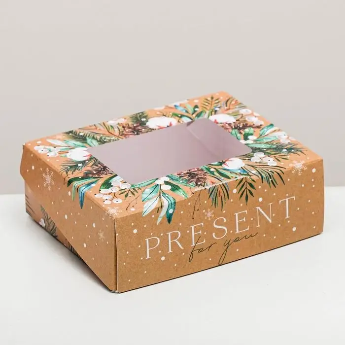 Коробка складная &laquo;Present&raquo;, 10 х 8 х 3.5 см