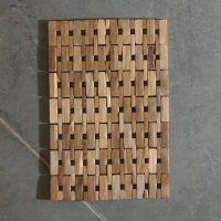 Коврик из тикового дерева, 40х30х0,7 см