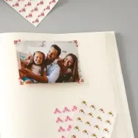 Набор уголков с кармашком для фотографий 24 уголка "Бабочки" МИКС 12,5х9 см