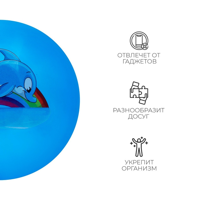 Мяч детский ZABIAKA &laquo;Дельфинчик&raquo;, d=22 см