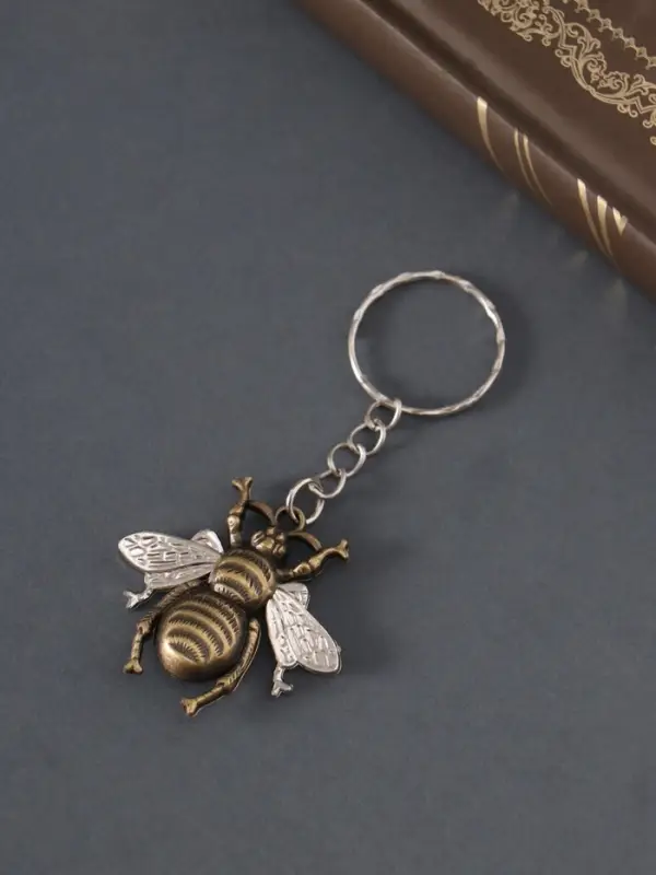 Брелок металл "Пчела" МИКС 4х3,5 см