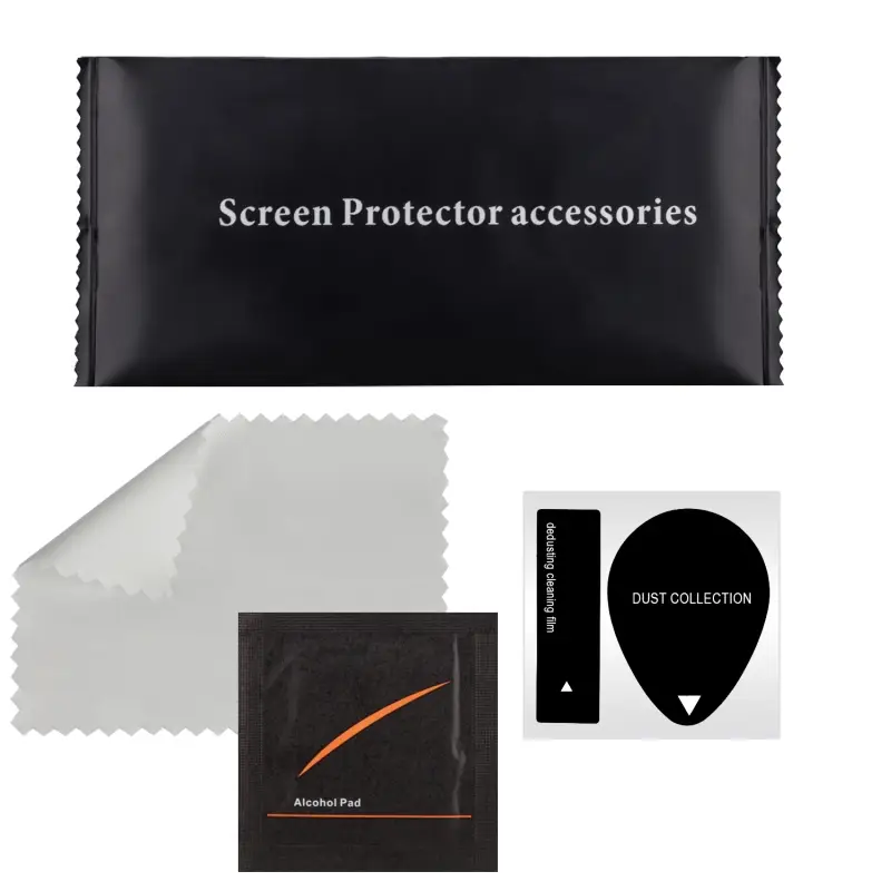 Набор 3 в 1 для поклейки стекла (упаковка 100 штук) (5000шт./кор)