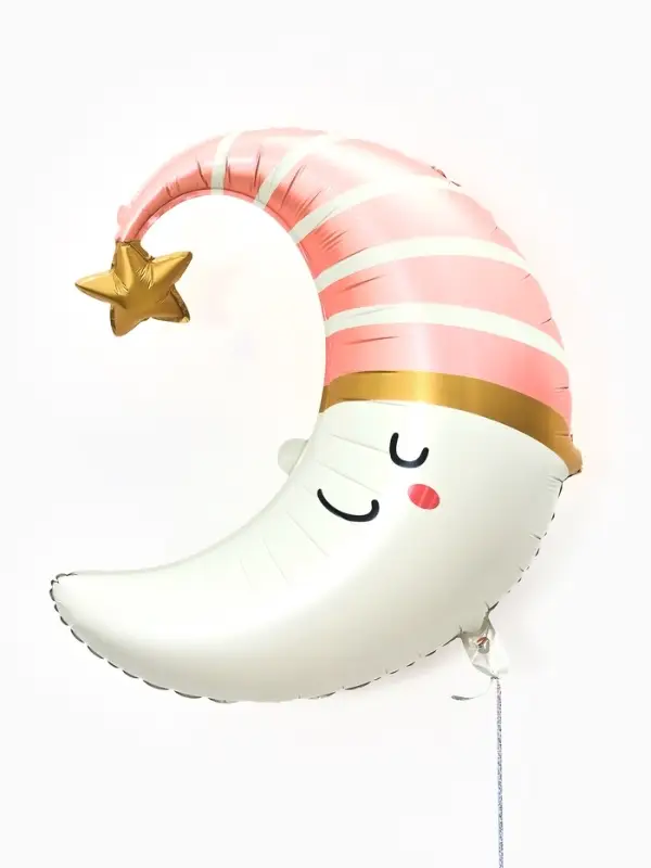 Воздушный шар фольгированный 28" &laquo;Месяц, розовый&raquo;