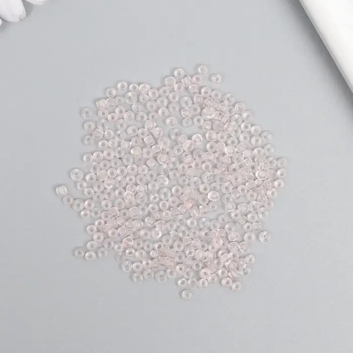 Бисер стекло 8/0 "Полупрозрачный. Розовый зефир" 10 гр