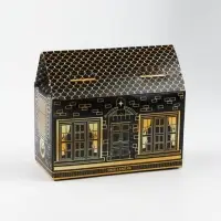 Набор в коробке-домике &laquo;Счастья в Новом году&raquo;, чай 50 г, печенье 3 шт, конфеты 100 г