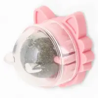 Игрушка для кошек из кошачьей мяты &laquo;Киса&raquo; на основании, 4.5&times;6&times;6 см, розовая