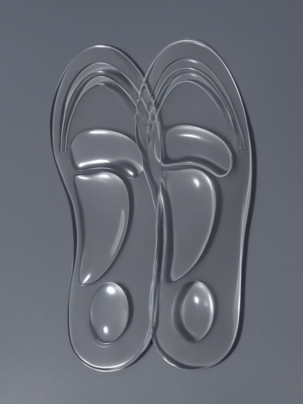 Стельки (силикон) на кл осн универс 35-40р-р 26см (пара) прозрач пак SS