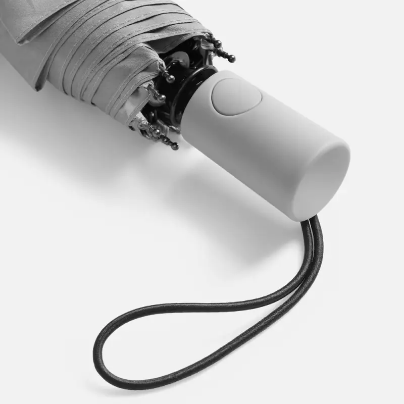 Зонт складной Hard Work с проявляющимся рисунком, серый