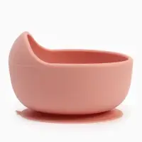 Тарелка детская на присоске и ложка, розовый, Mum&Baby