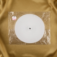 Резинка вязаная, 70 мм, 40 &plusmn; 2 м, цвет белый