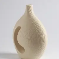 Ваза &laquo;Невада&raquo;, 23&times;16.5 см, керамика, бежевая